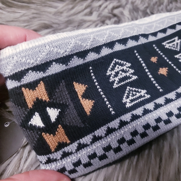 HEADSTERKIDS NWT Knit Fleece Lined Aztec Print Headband O/S - Picture 5 of 7